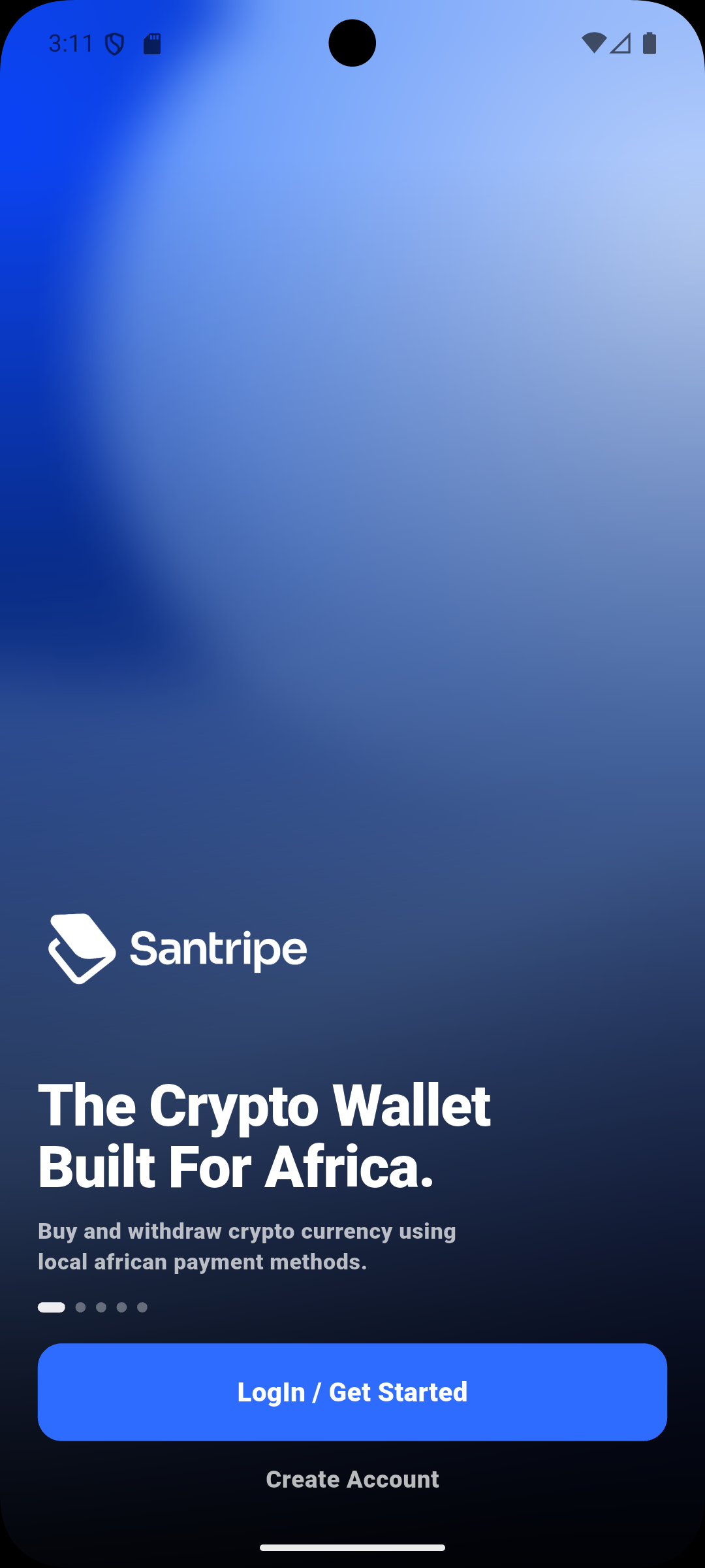 Santripe app splash preview